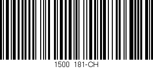 Código de barras (EAN, GTIN, SKU, ISBN): '1500/181-CH'