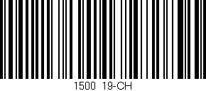 Código de barras (EAN, GTIN, SKU, ISBN): '1500/19-CH'