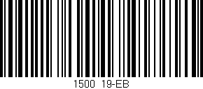 Código de barras (EAN, GTIN, SKU, ISBN): '1500/19-EB'