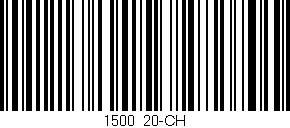 Código de barras (EAN, GTIN, SKU, ISBN): '1500/20-CH'