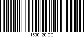 Código de barras (EAN, GTIN, SKU, ISBN): '1500/20-EB'