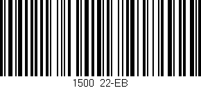 Código de barras (EAN, GTIN, SKU, ISBN): '1500/22-EB'