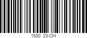 Código de barras (EAN, GTIN, SKU, ISBN): '1500/23-CH'