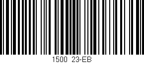 Código de barras (EAN, GTIN, SKU, ISBN): '1500/23-EB'