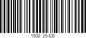 Código de barras (EAN, GTIN, SKU, ISBN): '1500/25-EB'