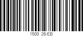 Código de barras (EAN, GTIN, SKU, ISBN): '1500/26-EB'