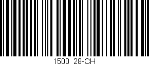 Código de barras (EAN, GTIN, SKU, ISBN): '1500/28-CH'