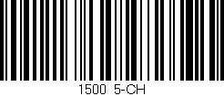 Código de barras (EAN, GTIN, SKU, ISBN): '1500/5-CH'