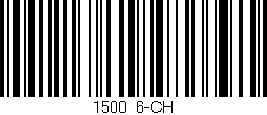 Código de barras (EAN, GTIN, SKU, ISBN): '1500/6-CH'