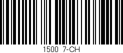 Código de barras (EAN, GTIN, SKU, ISBN): '1500/7-CH'