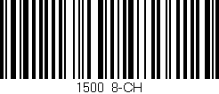 Código de barras (EAN, GTIN, SKU, ISBN): '1500/8-CH'