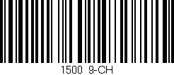 Código de barras (EAN, GTIN, SKU, ISBN): '1500/9-CH'