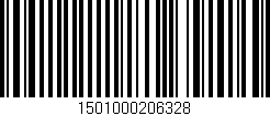 Código de barras (EAN, GTIN, SKU, ISBN): '1501000206328'