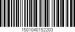Código de barras (EAN, GTIN, SKU, ISBN): '1501040152203'