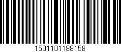 Código de barras (EAN, GTIN, SKU, ISBN): '1501101188158'