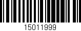Código de barras (EAN, GTIN, SKU, ISBN): '15011999'