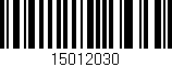 Código de barras (EAN, GTIN, SKU, ISBN): '15012030'