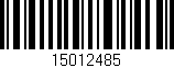 Código de barras (EAN, GTIN, SKU, ISBN): '15012485'