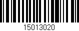 Código de barras (EAN, GTIN, SKU, ISBN): '15013020'