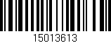 Código de barras (EAN, GTIN, SKU, ISBN): '15013613'