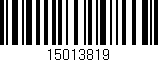Código de barras (EAN, GTIN, SKU, ISBN): '15013819'