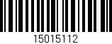 Código de barras (EAN, GTIN, SKU, ISBN): '15015112'