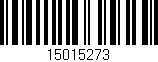 Código de barras (EAN, GTIN, SKU, ISBN): '15015273'