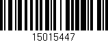 Código de barras (EAN, GTIN, SKU, ISBN): '15015447'