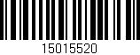Código de barras (EAN, GTIN, SKU, ISBN): '15015520'
