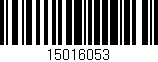Código de barras (EAN, GTIN, SKU, ISBN): '15016053'