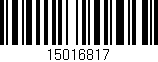 Código de barras (EAN, GTIN, SKU, ISBN): '15016817'