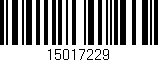 Código de barras (EAN, GTIN, SKU, ISBN): '15017229'