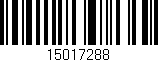 Código de barras (EAN, GTIN, SKU, ISBN): '15017288'