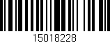 Código de barras (EAN, GTIN, SKU, ISBN): '15018228'