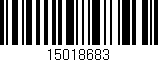 Código de barras (EAN, GTIN, SKU, ISBN): '15018683'