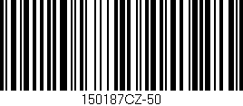 Código de barras (EAN, GTIN, SKU, ISBN): '150187CZ-50'