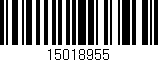 Código de barras (EAN, GTIN, SKU, ISBN): '15018955'