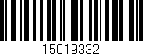 Código de barras (EAN, GTIN, SKU, ISBN): '15019332'