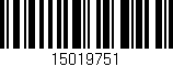 Código de barras (EAN, GTIN, SKU, ISBN): '15019751'