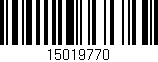 Código de barras (EAN, GTIN, SKU, ISBN): '15019770'
