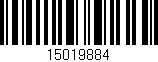 Código de barras (EAN, GTIN, SKU, ISBN): '15019884'