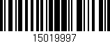 Código de barras (EAN, GTIN, SKU, ISBN): '15019997'