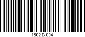 Código de barras (EAN, GTIN, SKU, ISBN): '1502.B.034'