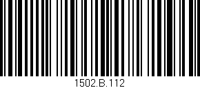 Código de barras (EAN, GTIN, SKU, ISBN): '1502.B.112'