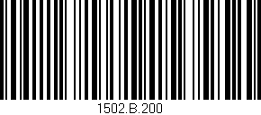 Código de barras (EAN, GTIN, SKU, ISBN): '1502.B.200'