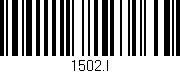 Código de barras (EAN, GTIN, SKU, ISBN): '1502.I'