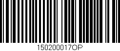 Código de barras (EAN, GTIN, SKU, ISBN): '150200017OP'