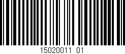 Código de barras (EAN, GTIN, SKU, ISBN): '15020011_01'