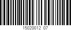 Código de barras (EAN, GTIN, SKU, ISBN): '15020012_07'
