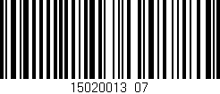 Código de barras (EAN, GTIN, SKU, ISBN): '15020013_07'